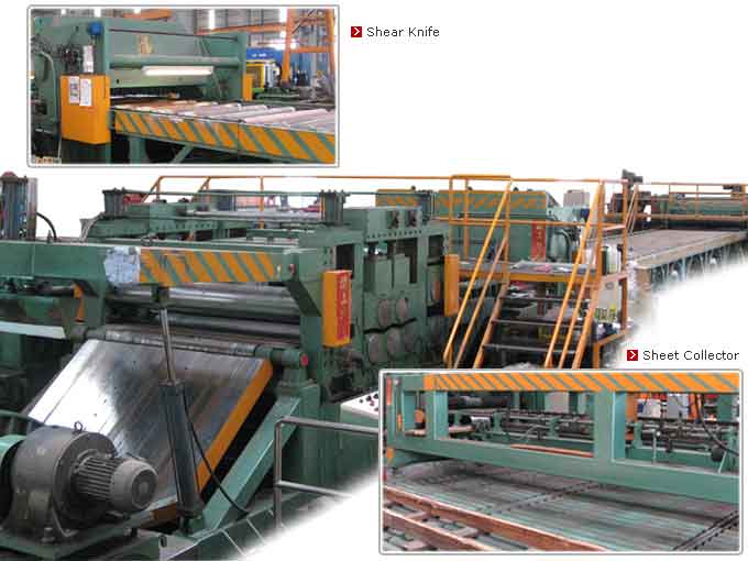 Machine de nivellement et de découpe de tôles d'acier CNC